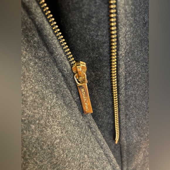Michael Kors Zippered Wool Blend Coat - Picture 6 of 9